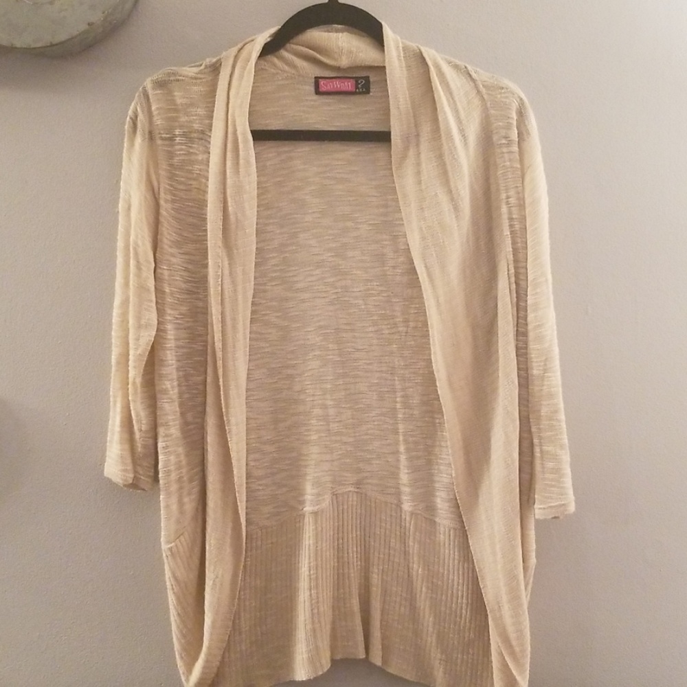 💝5 for $30💝Tan 3/4 sleeve cardigan